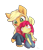 Size: 1200x1400 | Tagged: safe, artist:alasou, derpibooru import, apple bloom, applejack, anthro, earth pony, plantigrade anthro, pony, adorabloom, applebetes, barefoot, clothes, cute, feet, jackabetes, jeans, overalls, toes