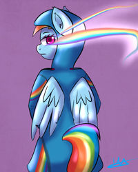 Size: 1024x1280 | Tagged: safe, artist:wolfy-pony, derpibooru import, rainbow dash, anthro, solo