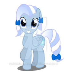 Size: 400x459 | Tagged: safe, artist:discordedtwilight89, oc, oc only, oc:flakey hailstone, pegasus, pony, smiling, solo, watermark