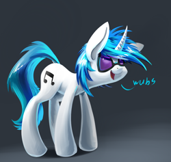 Size: 886x839 | Tagged: safe, artist:underpable, derpibooru import, dj pon-3, vinyl scratch, pony, unicorn, solo, wub