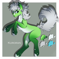 Size: 3000x3000 | Tagged: safe, artist:kuroran, oc, pony, adoptable, advertisement, rcf community, rearing, solo, ych example, your character here