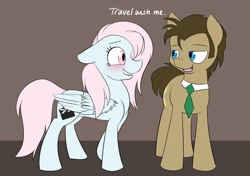 Size: 1280x900 | Tagged: safe, artist:estrill, doctor whooves, oc, oc:nooby, pony, male, stallion