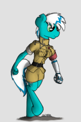 Size: 512x768 | Tagged: safe, artist:sinrar, derpibooru import, oc, oc only, oc:frosty winds, anthro, fallout equestria, fallout equestria: memories, anthro oc