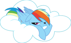 Size: 4218x2600 | Tagged: safe, artist:blackgryph0n, artist:fonypony, artist:lauren faust, rainbow dash, pegasus, pony, absurd resolution, cloud, female, mare, simple background, solo, transparent background, vector