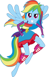 Size: 4000x6251 | Tagged: safe, artist:ambassad0r, derpibooru import, rainbow dash, anthro, unguligrade anthro, equestria girls, absurd resolution, fall formal outfits, hooves, simple background, solo, transparent background, vector