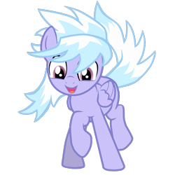 Size: 1001x1001 | Tagged: safe, artist:tremolo-pony, cloudchaser, pegasus, pony, female, mare, simple background, smiling, solo, transparent background, vector