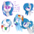 Size: 2000x2000 | Tagged: safe, artist:darkynez, rainbow dash, oc, oc:spooky glare, pegasus, pony, :<, :t, blushing, clothes, crying, cute, eye contact, eyeshadow, fangirl, floppy ears, frown, heart, lidded eyes, looking at each other, looking up, makeup, meh, sad, scared, scarf, simple background, smiling, sparkles, stalker, white background, wide eyes