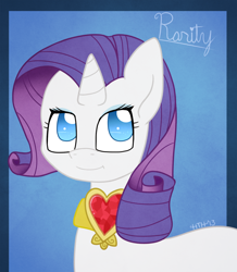 Size: 812x930 | Tagged: safe, artist:higglytownhero, derpibooru import, rarity, pony, unicorn, element of generosity, solo