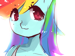 Size: 1280x960 | Tagged: safe, artist:marinakirby, derpibooru import, rainbow dash, anthro, solo