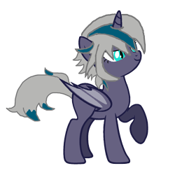 Size: 1152x1152 | Tagged: safe, artist:lr-studios, artist:motownwarrior01, artist:pegasski, oc, oc only, oc:elizabat stormfeather, bat pony, pony, bat pony unicorn, blank flank, simple background, solo, transparent background