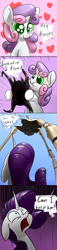 Size: 900x3976 | Tagged: safe, artist:underpable, derpibooru import, rarity, sweetie belle, pony, unicorn, colored pupils, comic, crossover, giant crab, half-life, half-life 2, headcrab, poison headcrab, rarity fighting a giant crab, strider, this will end in tears and/or death