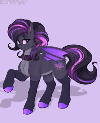 Size: 3000x3700 | Tagged: safe, artist:kuroran, oc, oc only, oc:amethyst rose, bat pony, pony, bat pony oc, rcf community, solo