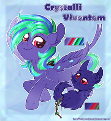 Size: 2328x2532 | Tagged: safe, artist:meowcephei, oc, oc:crystalli viventem, pony, commission, reference sheet