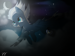 Size: 1024x768 | Tagged: safe, artist:twiddletwist, night glider, crying, solo, tears of joy