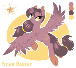 Size: 1071x950 | Tagged: safe, artist:peridotkitty, oc, oc only, oc:star burst, pegasus, pony, female, looking at you, reference sheet, solo, spread wings