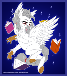 Size: 2431x2737 | Tagged: safe, artist:meowcephei, oc, oc only, classical hippogriff, hippogriff, commission, hippogriff oc, solo