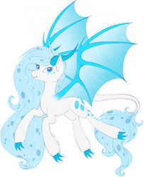 Size: 649x800 | Tagged: safe, artist:tinuleaf, oc, oc only, oc:crystal vision, dracony, hybrid, solo