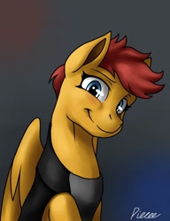 Size: 900x1170 | Tagged: safe, artist:whitepone, oc, oc only, oc:swift cuddles, bust, portrait, solo, starlight over detrot