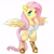 Size: 2000x2000 | Tagged: safe, artist:zakro, fluttershy, pegasus, pony, bipedal, clothes, dress, hoof sandals, hooves, sandals, simple background, solo, spread wings