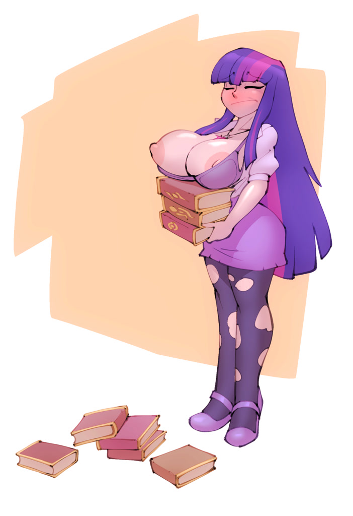 breasts, busty twilight sparkle, clothes, commission, eyes closed, female, ...