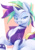 Size: 717x1023 | Tagged: safe, artist:bigdad, rarity, pony, unicorn, alternate hairstyle, female, looking at you, mare, misleading thumbnail, puffed chest, punk, raripunk, smiling