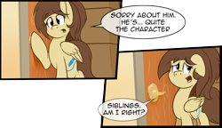 Size: 1280x736 | Tagged: safe, artist:fleet-wing, oc, oc only, oc:flitter feather, oc:zaylem, comic:equine academy, comic, equine academy