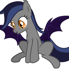 Size: 1947x2000 | Tagged: safe, artist:inudewaruika, oc, oc only, oc:echo, bat pony, pony, solo