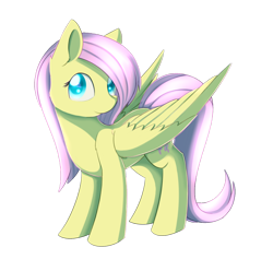 Size: 1024x1015 | Tagged: safe, artist:dusthiel, fluttershy, pegasus, pony, unicorn, female, mare, solo