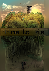 Size: 1500x2185 | Tagged: safe, artist:segraece, artist:shtimetodie, oc, oc only, oc:double mind, oc:power plant, fanfic:time to die, chernobyl, comic, comic cover, cover, cover art, fanfic, radioactive, solo, zone