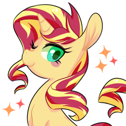 Size: 450x450 | Tagged: safe, artist:phyllismi, sunset shimmer, pony, unicorn, solo