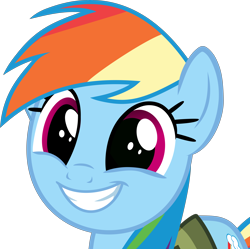 Size: 8052x8007 | Tagged: safe, artist:pink1ejack, rainbow dash, pegasus, pony, stranger than fan fiction, absurd resolution, cute, dashabetes, hnnng, simple background, smiling, that was fast, transparent background, vector