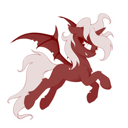 Size: 1200x1200 | Tagged: safe, artist:rainbow, oc, oc only, alicorn, demon, pony, solo