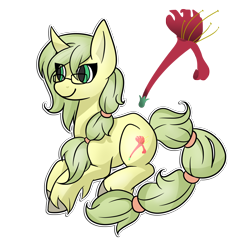 Size: 2000x2000 | Tagged: safe, artist:redember00, oc, oc only, oc:honeysuckle, curved horn, unshorn fetlocks