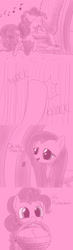 Size: 700x2400 | Tagged: safe, artist:lesang, fluttershy, pinkie pie, earth pony, pegasus, pony, ask murdershy, basket, tumblr