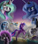 Size: 3456x4032 | Tagged: safe, artist:silfoe, derpibooru import, princess celestia, princess luna, rainbow dash, spike, trixie, twilight sparkle, oc, alicorn, dragon, pegasus, pony, unicorn, armor, canterlot, commission, fanfic art, female, flying, frown, glare, gritted teeth, mare, nose wrinkle, open mouth, running, sad, smiling, spread wings, underhoof