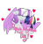 Size: 1024x1041 | Tagged: safe, artist:cubbybatdoodles, twilight sparkle, twilight sparkle (alicorn), twilight velvet, alicorn, pony, female, heart, hug, mother and child, mother and daughter, mother's day, parent and child, simple background, transparent background, winghug