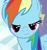 Size: 450x478 | Tagged: safe, screencap, rainbow dash, pegasus, pony, the cart before the ponies, solo