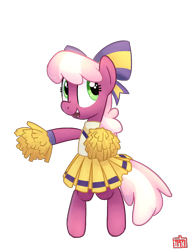 Size: 892x1161 | Tagged: safe, artist:tallaferroxiv, cheerilee, the cart before the ponies, cheerileeder, cheerleader, solo