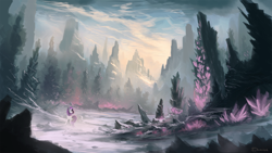 Size: 1920x1080 | Tagged: safe, artist:shamanguli, rarity, pony, unicorn, scenery, scenery porn, solo