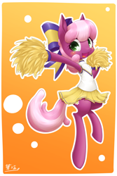 Size: 1094x1639 | Tagged: safe, artist:hashioaryut, cheerilee, earth pony, pony, the cart before the ponies, armpits, cheerileeder, cheerleader, female, mare, solo