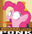 Size: 678x716 | Tagged: safe, edit, edited screencap, screencap, pinkie pie, earth pony, pony, 28 pranks later, 200% mad, caption, expand dong, exploitable meme, faic, image macro, meme, ponk, screaming, sugarcube corner, tongue out