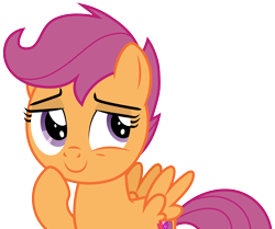Size: 3952x3299 | Tagged: safe, artist:cloudyglow, scootaloo, the cart before the ponies, .ai available, cutie mark, hoof on chin, simple background, solo, the cmc's cutie marks, thinking, transparent background, vector