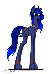 Size: 2306x3156 | Tagged: safe, artist:derpanater, oc, oc only, oc:prism paint, alicorn, pony, fallout equestria, commission, dishevelled, saddle bag, scar, tall