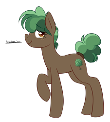 Size: 1551x1719 | Tagged: safe, artist:caballerial, oc, oc only, oc:tree, brown, freckles, green, pony town, tall, tree, wife