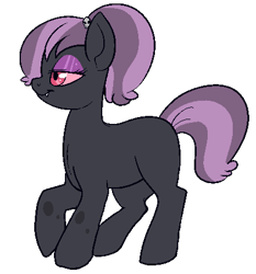 Size: 418x449 | Tagged: safe, artist:lulubell, derpibooru import, oc, oc only, oc:gloom, hybrid, changeling hybrid, simple background, solo, transparent background