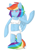 Size: 600x800 | Tagged: safe, artist:lodidah, derpibooru import, rainbow dash, anthro, solo