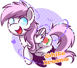 Size: 900x795 | Tagged: safe, artist:xwhitedreamsx, oc, oc only, oc:rose bud, pegasus, pony, simple background, solo, transparent background