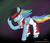 Size: 840x720 | Tagged: safe, artist:halflingpony, rainbow dash, pegasus, pony, clothes, hat, solo