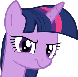 Size: 6274x6180 | Tagged: safe, artist:pink1ejack, twilight sparkle, twilight sparkle (alicorn), alicorn, the times they are a changeling, absurd resolution, grumpy, grumpy twilight, simple background, solo, transparent background, vector