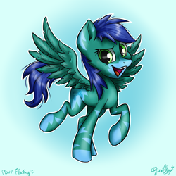 Size: 3024x3024 | Tagged: safe, artist:gaelledragons, oc, oc only, oc:flashy, zebra, solo, zebrasus